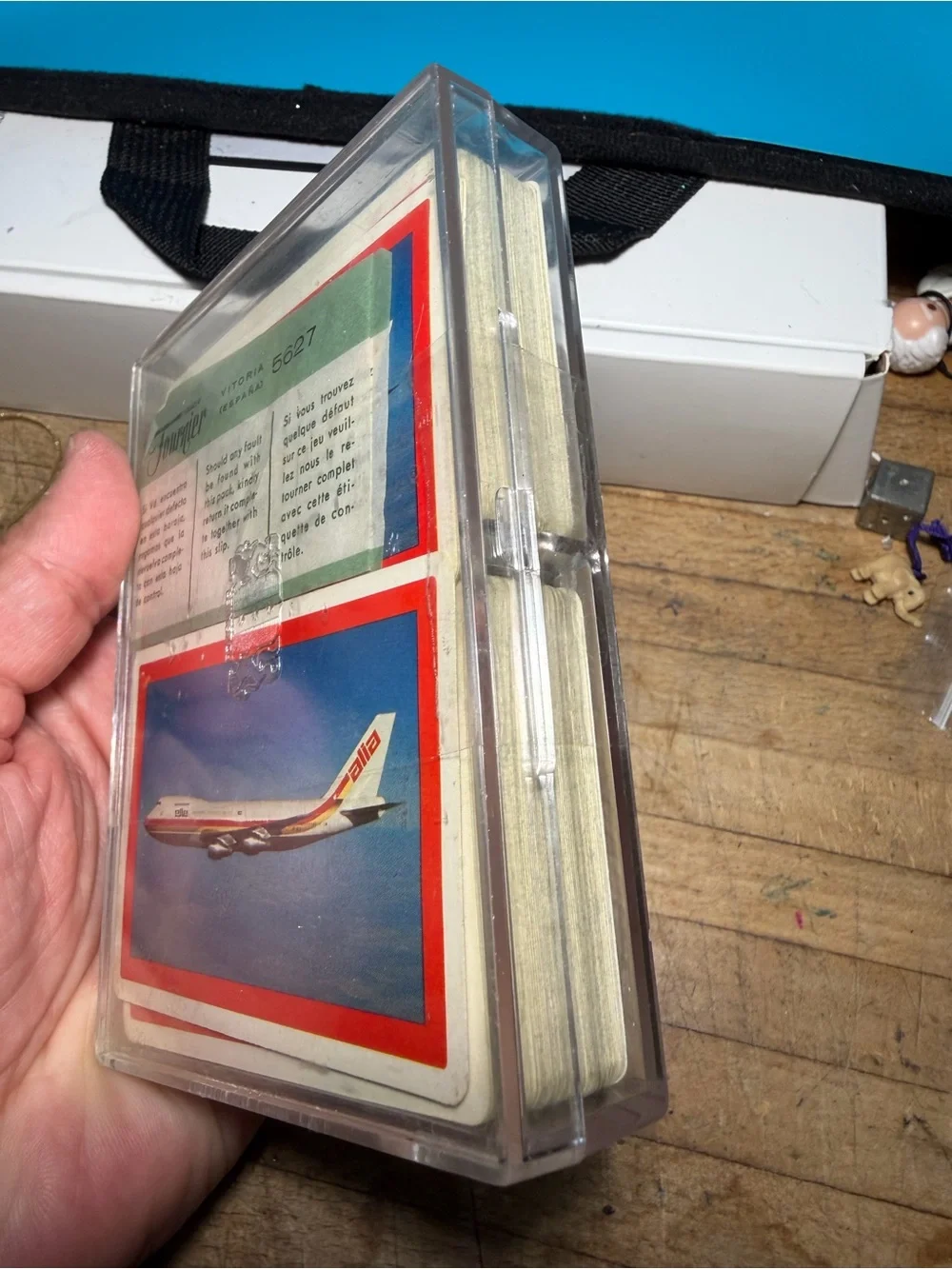 Vintage Deck Heraclio Fournier Airplane Playing Cards